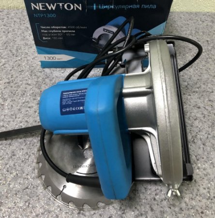 Дисковая пила (циркулярка) Newton NTP1300 (диск 185 мм)