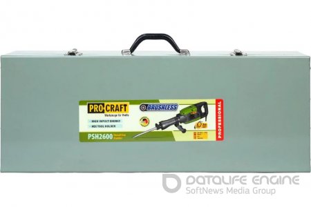 Молоток отбойный бесщеточный ProCraft PSH2600 (50 Дж, SDS-hex, 1.2 кВт, до 1400 уд.)