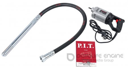 Вибратор ручной для бетона P.I.T. P31035 (булава 35, гибкий вал 1.5м, маятниковый)